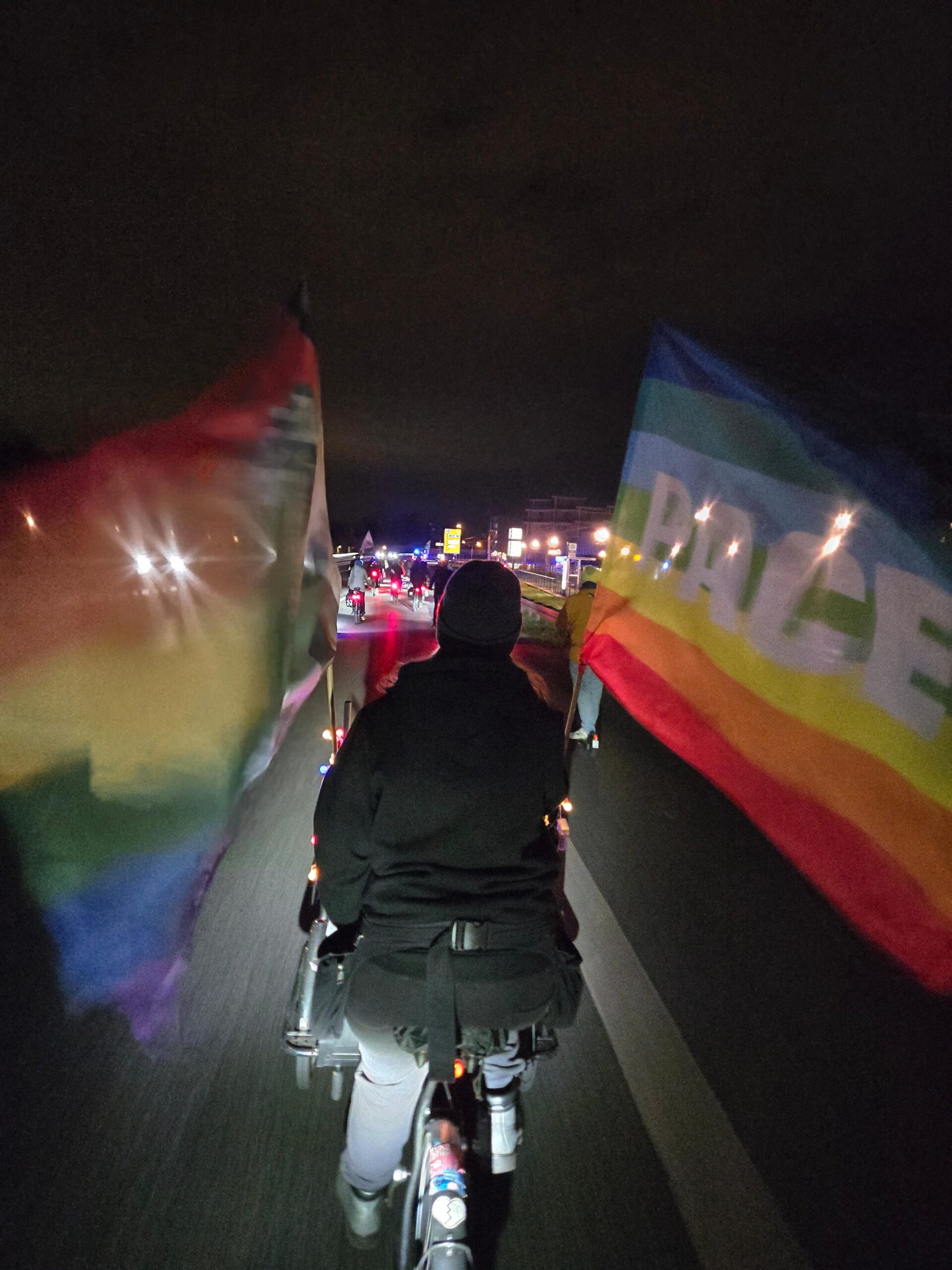 Das war der erste Fahrrad Rave durch Potsdam